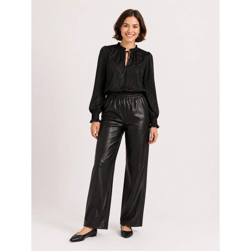 Abercrombie & Fitch Faux Leather Pants Size S Black